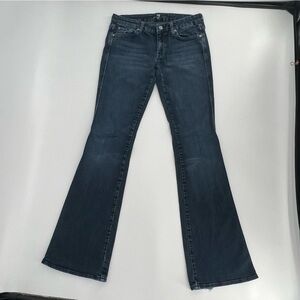 7 For All Mankind Flare Rough Hem A Pocket Jeans Size 28 Women’s